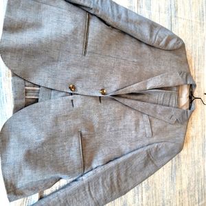 J. Crew Ludlow suit, linen and wool. Jacket 42R, pants 34/30.